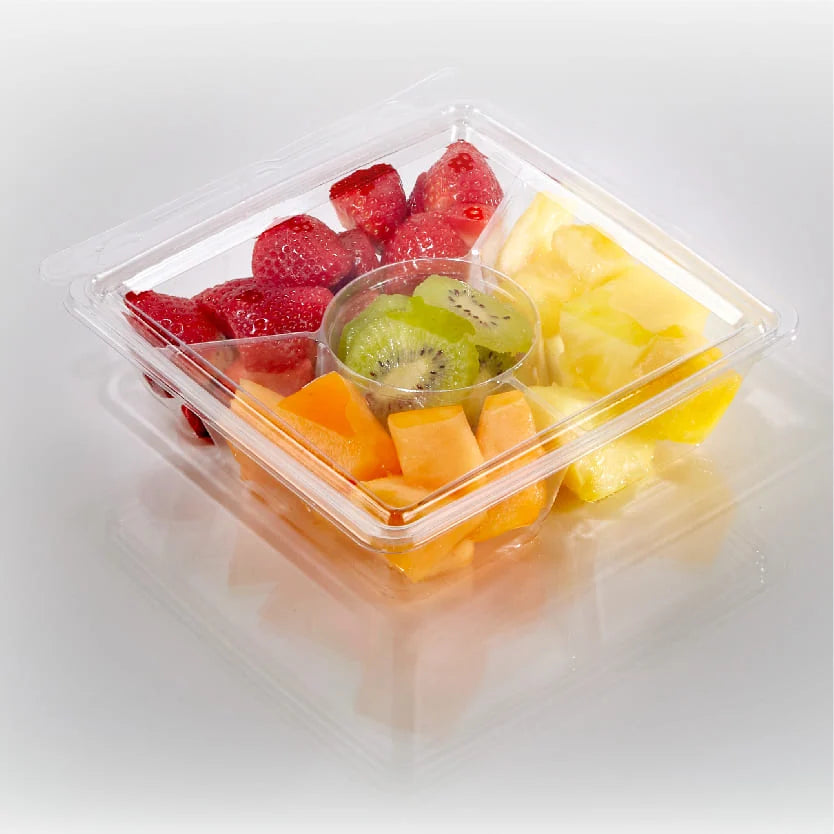 22.5 oz. 4 Compartment 7.5" Square Container
